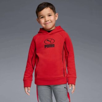 Spor Paketi Büyük Çocuklar İçin Polar Kapüşonlu Üst