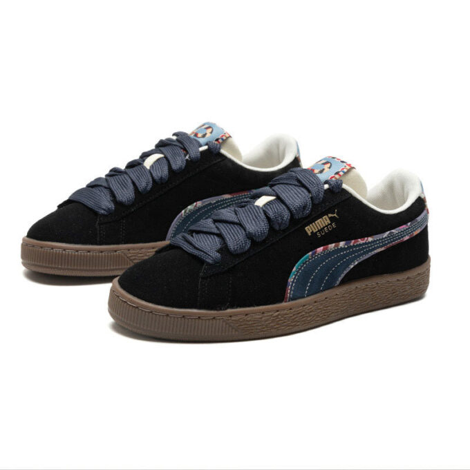 Suede Bz Emb “Siyah Lacivert Marzipan Açık Mavi”