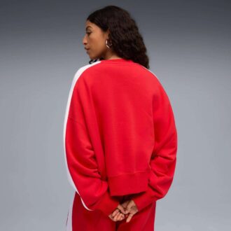 T7 Kadın Büyük Boy Yuvarlak Yaka Sweatshirt