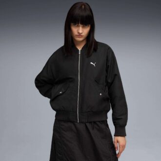 T7 Kadın Saten Bomber Ceket