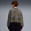 T7 Leopar Lüks Kadın Hayvan Baskılı Yuvarlak Yaka Sweatshirt
