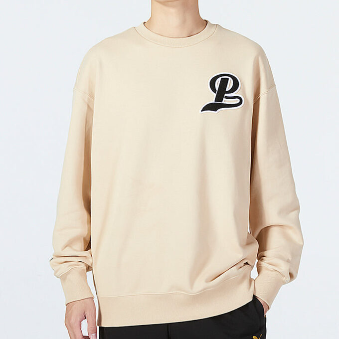 Takım Crew Logolu Sweatshirt “Bej”