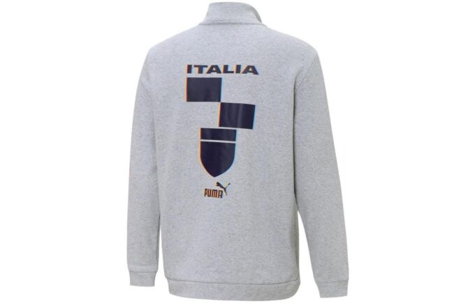 İtalya FIGC PUMA Ftbl Culture Ceket “Gri”