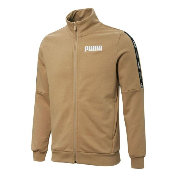 Tape French Terry Tam Fermuarlı Sweatshirt “Kahverengi”