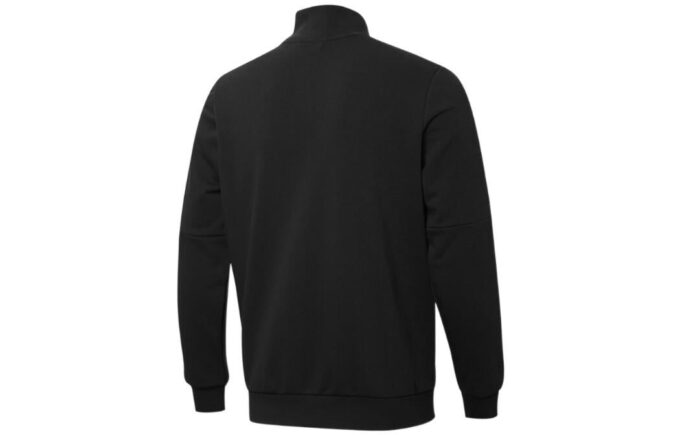 Tape French Terry Tam Fermuarlı Sweatshirt “Siyah”