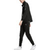 Tape French Terry Tam Fermuarlı Sweatshirt “Siyah”
