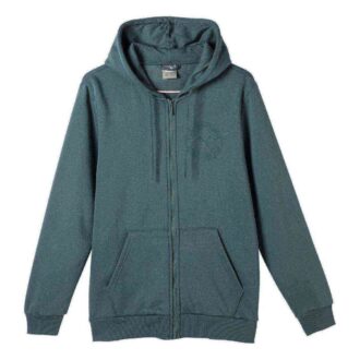 Tonal Sportswear Logolu Fermuarlı Kapüşonlu Sweatshirt “Mavi”