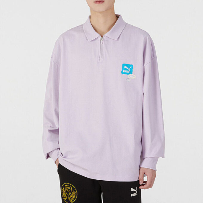 Trend Grafik Logo Sweatshirt “Mor”