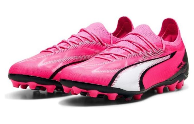Ultra Ultimate MG Futbol Ayakkabısı “Pembe Beyaz”