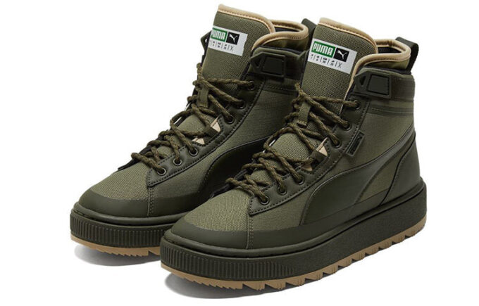 Unisex Süet Mid WTR Spor Ayakkabı Yeşil
