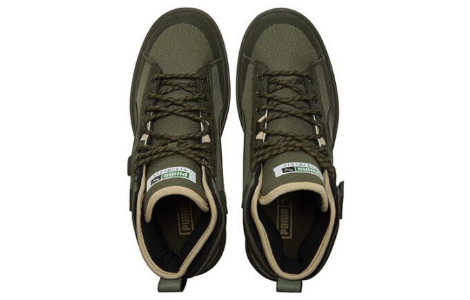 Unisex Süet Mid WTR Spor Ayakkabı Yeşil