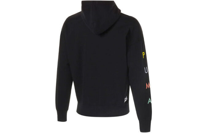 Vahşi Kedi Grafik Kapüşonlu Sweatshirt “Siyah”