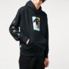 Vahşi Kedi Grafik Kapüşonlu Sweatshirt “Siyah”