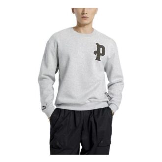 Varsity Logolu Sweatshirt “Gri”