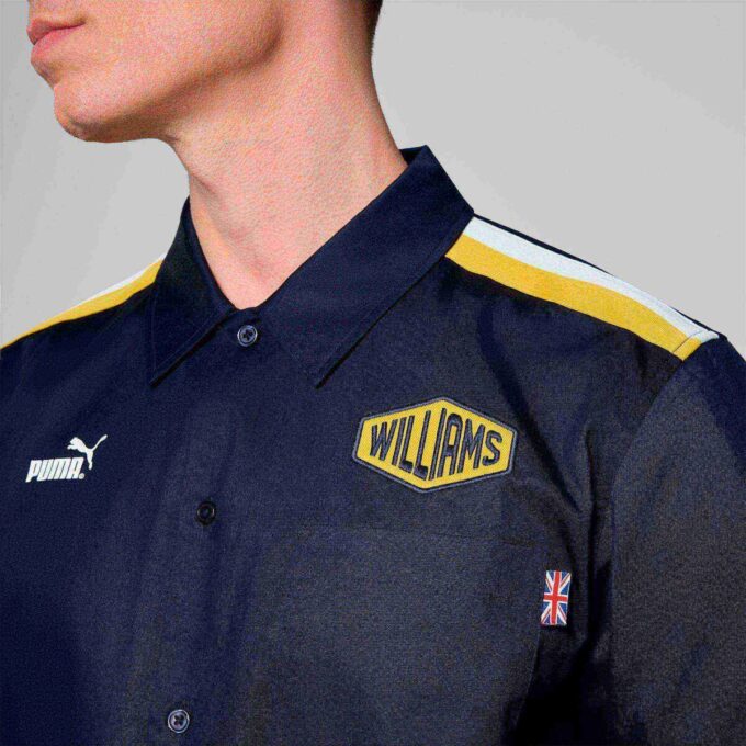 Williams Racing Erkek Düğmeli Ön Gömlek Williams Racing Erkek Düğmeli Ön Gömlek