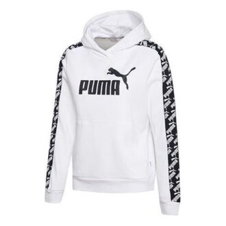 (WMNS) Amplified Kırpılmış Kapüşonlu Sweatshirt “Beyaz”