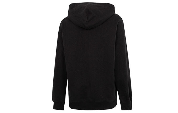(WMNS) Büyük Boy Grafik Kapüşonlu Sweatshirt “Siyah”