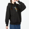 (WMNS) Büyük Boy Grafik Kapüşonlu Sweatshirt “Siyah”