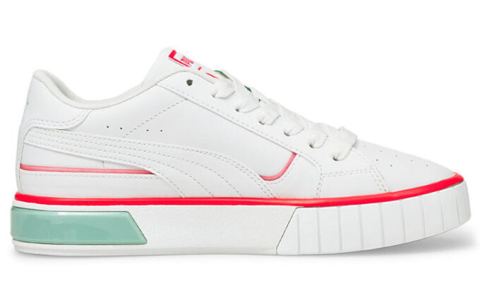 (WMNS) Cali Star Lights Platform Ayakkabılar Beyaz/Yeşil/Turuncu