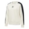 (WMNS) Classics T7 Yuvarlak Yaka Sweatshirt “Beyaz Siyah”