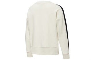(WMNS) Classics T7 Yuvarlak Yaka Sweatshirt “Beyaz Siyah”