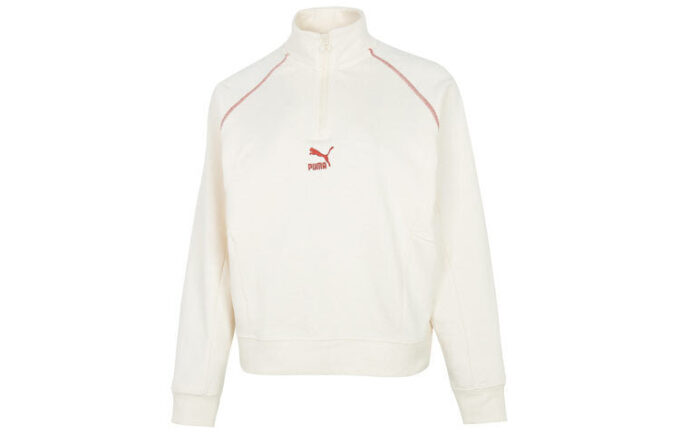 (WMNS) Das Cc Graphic Half-Zip Crew “Beyaz”