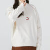 (WMNS) Das Cc Graphic Half-Zip Crew “Beyaz”