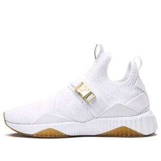 (WMNS) Defy Varsity Mid “Beyaz Metalik Altın”