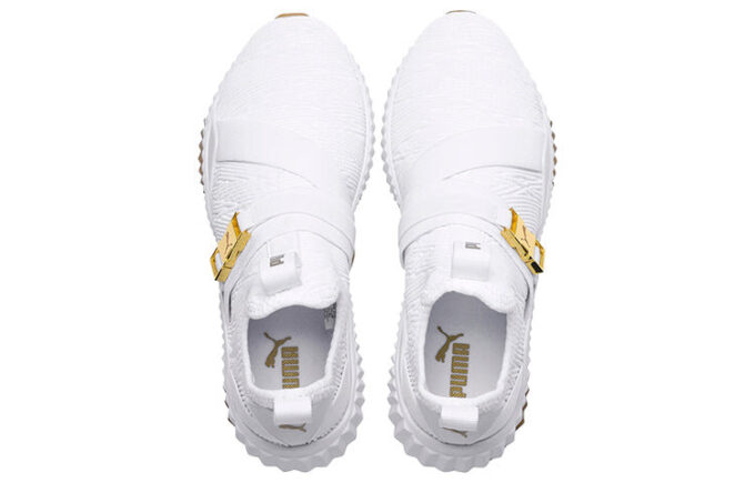 (WMNS) Defy Varsity Mid “Beyaz Metalik Altın”