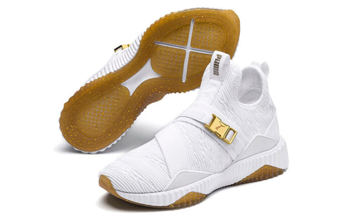 (WMNS) Defy Varsity Mid “Beyaz Metalik Altın”