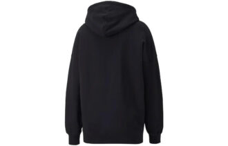 (WMNS) Downtown Büyük Boy Grafik Kapüşonlu Sweatshirt “Siyah”