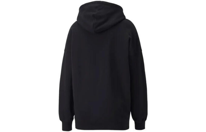 (WMNS) Downtown Büyük Boy Grafik Kapüşonlu Sweatshirt “Siyah”