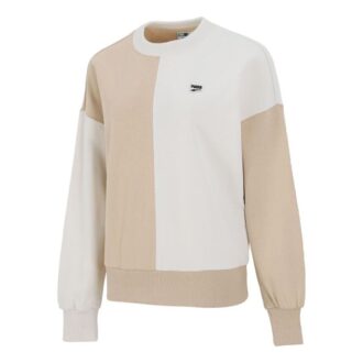 (WMNS) Downtown Büyük Boy Yuvarlak Yakalı Sweatshirt Fildişi