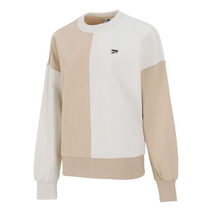 (WMNS) Downtown Büyük Boy Yuvarlak Yakalı Sweatshirt Fildişi