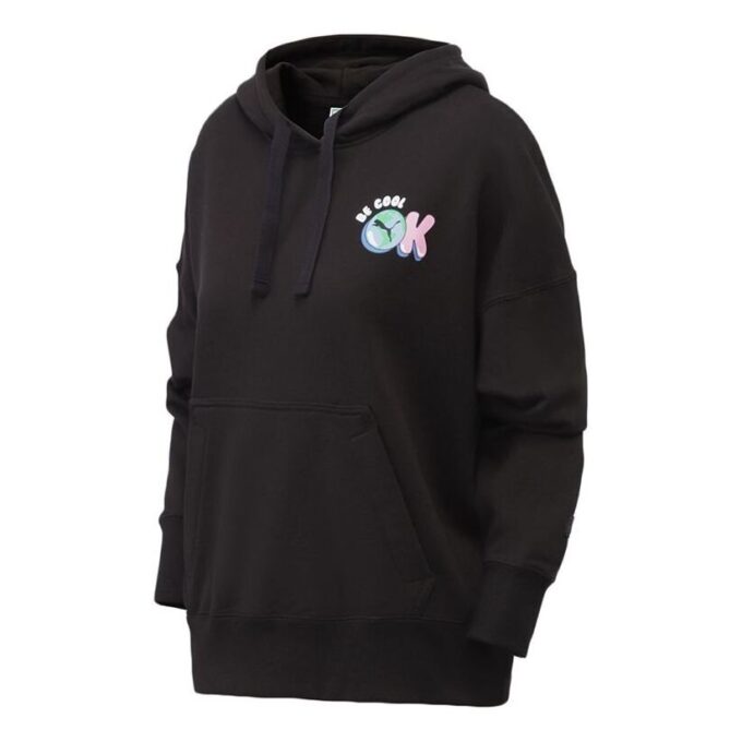 (WMNS) Downtown Grafik Kapüşonlu “Siyah Mavi Pembe”
