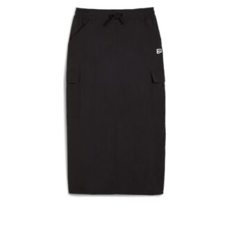 (WMNS) DOWNTOWN Kargo Midi Etek “Siyah”