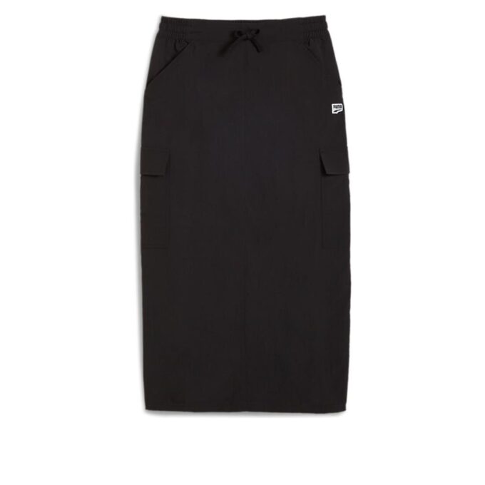 (WMNS) DOWNTOWN Kargo Midi Etek “Siyah”