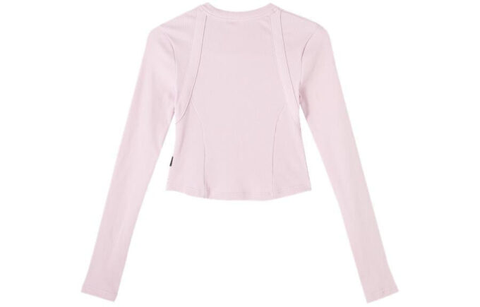 (WMNS) Düz Uzun Kollu Tişört “Pembe”