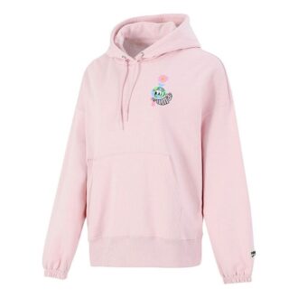 (WMNS) Şehir Merkezi Grafik Kapüşonlu Sweatshirt Pembe