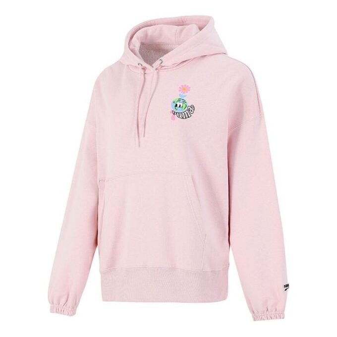 (WMNS) Şehir Merkezi Grafik Kapüşonlu Sweatshirt Pembe