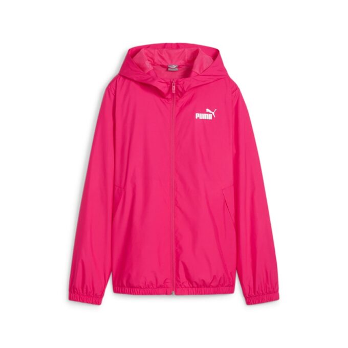 (WMNS) Essentials Düz Rüzgarlık Ceket “Sıcak Pembe”