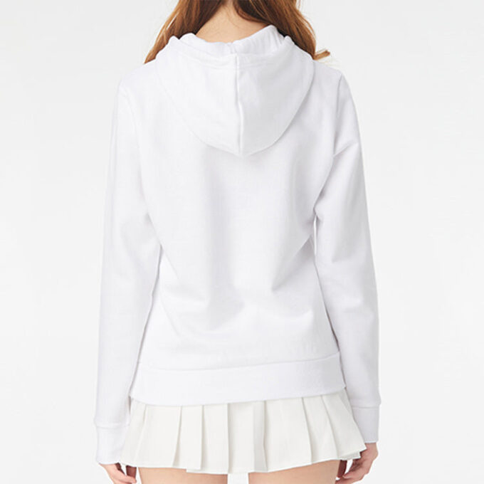 (WMNS) Essentials Kapüşonlu Üst “Beyaz Siyah”
