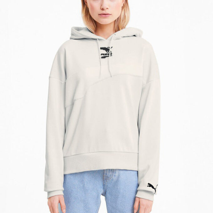 (WMNS) Evide Kapşonlu Sweatshirt “Beyaz”