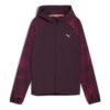(WMNS) Favori Velocity Baskılı Dokuma Koşu Ceketi “Gece Yarısı Erik”