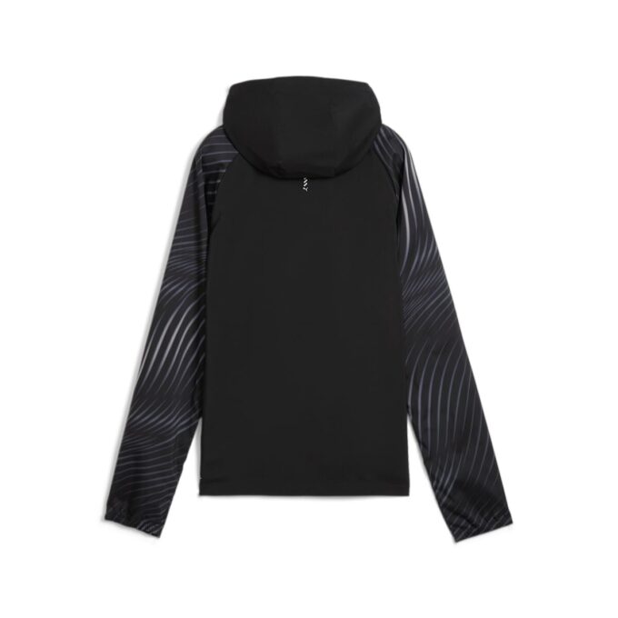 (WMNS) Favori Velocity Baskılı Dokuma Koşu Ceketi “Siyah”