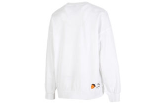 (WMNS) FF Kabarcık Kollu Yuvarlak Yaka Sweatshirt “Beyaz”