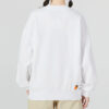 (WMNS) FF Kabarcık Kollu Yuvarlak Yaka Sweatshirt “Beyaz”