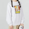(WMNS) FF Kabarcık Kollu Yuvarlak Yaka Sweatshirt “Beyaz”