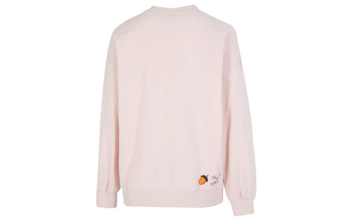 (WMNS) FF Kabarcık Kollu Yuvarlak Yaka Sweatshirt “Pembe”