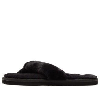 (WMNS) Fluff Flip Slide “Black Team Gold”